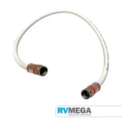 RV MEGA Coax Satellite Cable RG6 - .5 Metre Incl Threaded Connectors Audio, Visual & Satellite