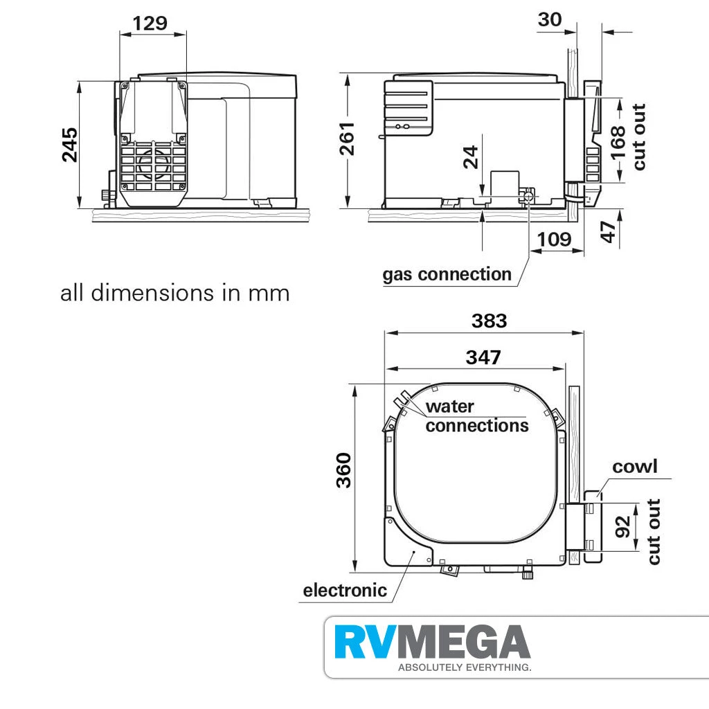 Truma Gas/240V Water Heater - 10 Litre - With Install Kit Heating – Water & Air 6 Truma Gas/240V Water Heater - 10 Litre - With Install Kit Heating – Water & Air