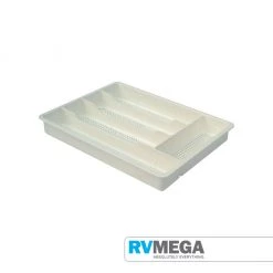RV MEGA Cutlery Tray Compact - White Cooking & Dining