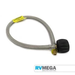 RV MEGA Braided Stainless Steel QCC Pigtail 760mm Gas Equipment