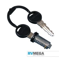 ZADI Lock Barrel & Keys - Suit Thetford Locker Doors 4,5,& 6 Renovation & New Build Hardware