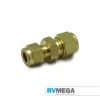 RV MEGA Gas Equipment Brass Straight Reducing Union 10mm To 8mm