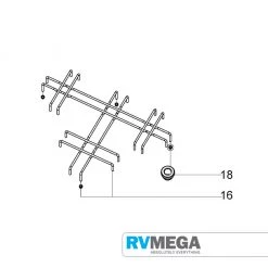 Cooking & Dining Dometic SMEV Pan Support For 3-Buner Hob/Sink Combo