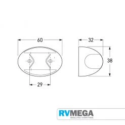 Electrical & Lighting Hella Dura Rear Position Outline Lamp Red