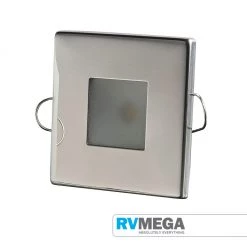 RV MEGA Electrical & Lighting NOUVA LED S5 - QUADRA - Polished 316SS Down Light