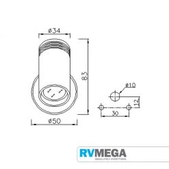 RV MEGA NOUVA LED S5 - NEBULA - LED Reading Light - White Electrical & Lighting