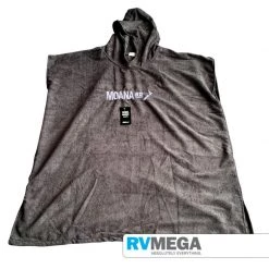 MOANA RD Giftware & Apparel Moana Road Towel Hoodie Adults Black