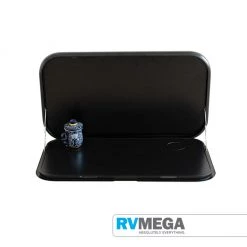 RV MEGA Black Picnic Table 4RC With LED Lighting & Backing Plate Outdoor & Camping