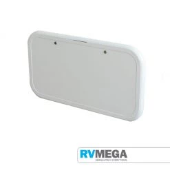 RV MEGA Outdoor & Camping White Picnic Table 4RC With LED Lighting & Backing Plate