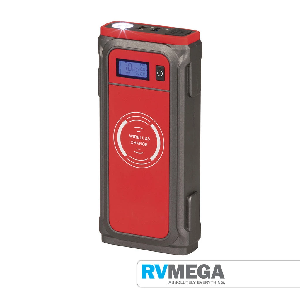 RV MEGA 12V 850A Jump Starter & Powerbank With 10W Wireless QI Charger 4 RV MEGA 12V 850A Jump Starter & Powerbank With 10W Wireless QI Charger