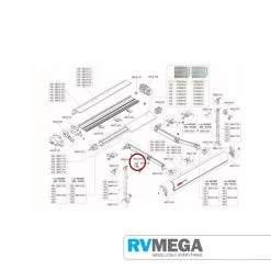 RV MEGA Fiamma F80s L/H Fixing Kit For Left Leg. 98673A204 New Arrivals