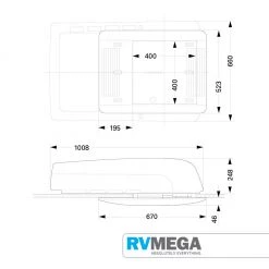 Truma Aventa Roof Top Aircon - Silver/White