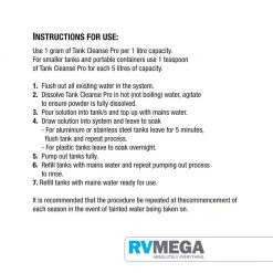 RV MEGA Fresh Water Tank Cleanse PRO 200g