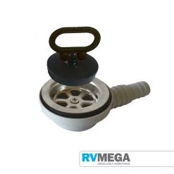 RV MEGA CAN 90deg Waste With 1 1/2" Plug & 25mm Hose Tail Essential Items