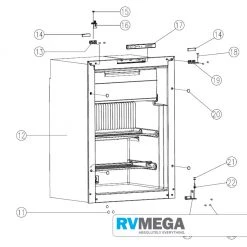DOMETIC Refrigeration Door Travel Latch For RM2356 Fridge