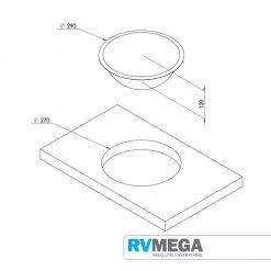 CAN Circular Stainless Steel Sink Bowl - 290mm Plumbing & Water