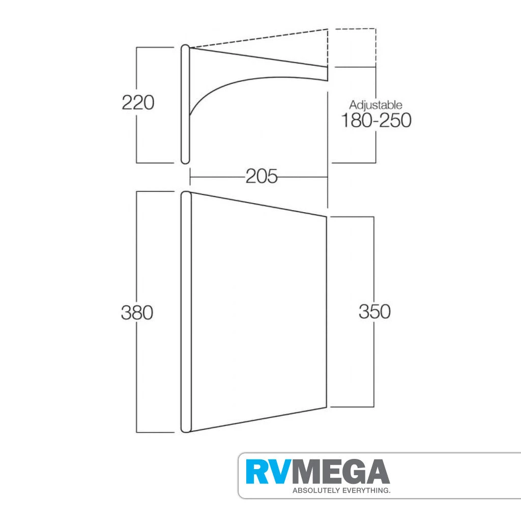 Vango AirBeam Sky Canopy For Caravan & Motorhomes 3.5M 4 Vango AirBeam Sky Canopy For Caravan & Motorhomes 3.5M