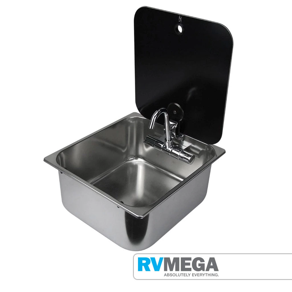 Plumbing & Water Can Rectangular Sink With Mixer Tap & Glass Lid 3 Plumbing & Water Can Rectangular Sink With Mixer Tap & Glass Lid
