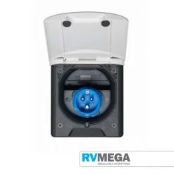 RV MEGA 240v Mains Inlet Flush Fitting Socket With Magnetic Lid