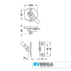 RV MEGA Cupboard Stay With Braking Mechanism Renovation & New Build Hardware