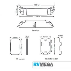 RV MEGA M1 LTECH Dimmer Controller - 9 Amp - RF Wireless