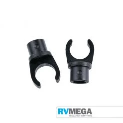 Oztrail X94 Plastic Tube Clips - 22mm (2 Pack)