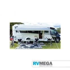 RV MEGA Apollo 12Volt Wall Awning 3.5m With Remote - Grey