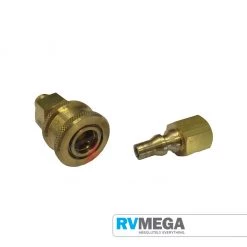 RV MEGA Brass BBQ Quick Connect Body & Connector 3/8"