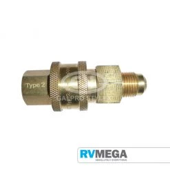 RV MEGA Brass BBQ Quick Connect Body & Connector 3/8"