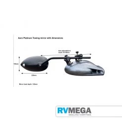 Milenco Platinum Aero Mirror Towing, Moving, Security & Safety