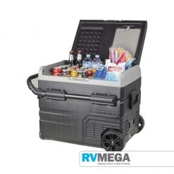 45L Brass Monkey Dual Zone Fridge & Freezer With Solar Charger