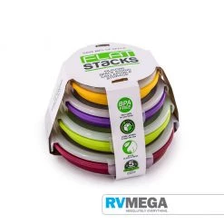 RV MEGA Cooking & Dining FLAT STACKS™ 4 PIECE SET - ROUND