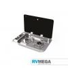 Essential Items Can 2 Burner Gas Hob With Glass Lid