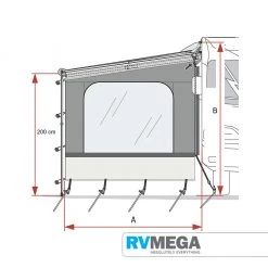 Fiamma Caravanstore End/Side Wall XL Version Awnings & Covers