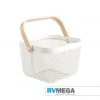 RV MEGA Cooking & Dining Metal Wire Basket - White