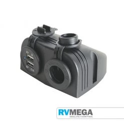 RV MEGA Marine Grade Lighter Socket And Dual USB Car Charger Electrical & Lighting