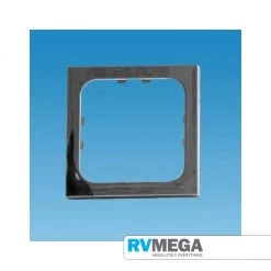 RV MEGA Electrical & Lighting C-Line Single High Gloss Faceplate - Chrome