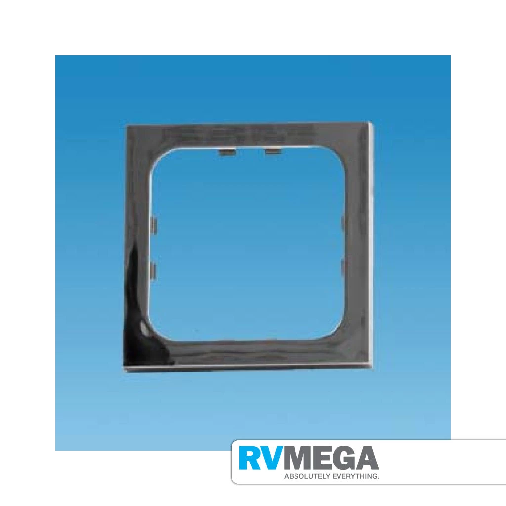 RV MEGA Electrical & Lighting C-Line Single High Gloss Faceplate - Chrome 3 RV MEGA Electrical & Lighting C-Line Single High Gloss Faceplate - Chrome