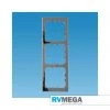 RV MEGA C-Line Triple High Gloss Faceplate - Chrome Electrical & Lighting 1 RV MEGA C-Line Triple High Gloss Faceplate - Chrome Electrical & Lighting