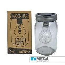 MOANA RD Moana Road Mason Jar Light - Solar