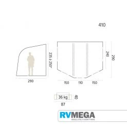 RV MEGA Awnings & Covers Trigano Lima 410 Awning