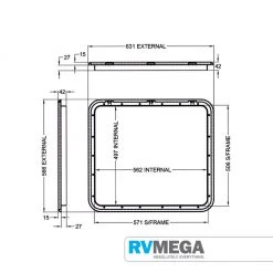 Renovation & New Build Hardware Coast External Locker Door No 4 BLACK