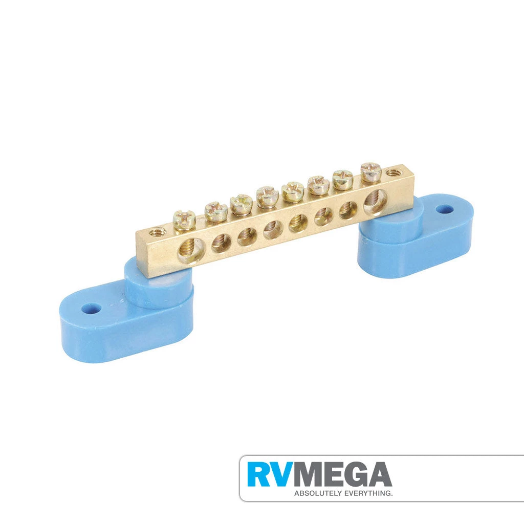 RV MEGA Machined Brass Busbar (8 Way) Electrical & Lighting 3 RV MEGA Machined Brass Busbar (8 Way) Electrical & Lighting