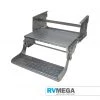 RV MEGA Double 51cm Pull Out Step - Zinc Plated 1 RV MEGA Double 51cm Pull Out Step - Zinc Plated
