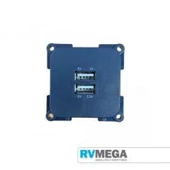 RV MEGA C-Line 12V Twin USB Socket 2 X 1.5 Amp Electrical & Lighting